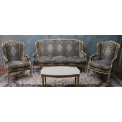 SALON 3 PANS DE STYLE LOUIS XVI 180cm - PROMO !