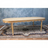TABLE REPAS DE STYLE LOUIS XVI - PATINE FEUILLE OR VIEILLI ET BLANCHIE - 270x110 - PROMO !Les MEUBLES DOBOIS vous propose cette magnifique TABLE DE SALLE À MANGER DE STYLE LOUIS XVI au prix promotionnel de 999€ TTC au lieu de 1 620€ TTC, sous condition de l’achat simultané d’un minimum de 8 chaises sur une même commande.La structure, comprenant les pieds et la ceinture, est entièrement réalisée en bois de hêtre massif.La finition est composée d’une patine traditionnelle à base de feuille d’or, appliquée sur une assiette rougeâtre, puis légèrement patinée et blanchie afin de lui donner un aspect ancien et authentique.Le plateau est fabriqué en bois semi massif.Dimensions : 270 × 110 cmCapacité : 10 convives