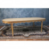 TABLE REPAS DE STYLE LOUIS XVI - PATINE FEUILLE OR VIEILLI ET BLANCHIE - 270x110 - PROMO !Les MEUBLES DOBOIS vous propose cette magnifique TABLE DE SALLE À MANGER DE STYLE LOUIS XVI au prix promotionnel de 999€ TTC au lieu de 1 620€ TTC, sous condition de l’achat simultané d’un minimum de 8 chaises sur une même commande.La structure, comprenant les pieds et la ceinture, est entièrement réalisée en bois de hêtre massif.La finition est composée d’une patine traditionnelle à base de feuille d’or, appliquée sur une assiette rougeâtre, puis légèrement patinée et blanchie afin de lui donner un aspect ancien et authentique.Le plateau est fabriqué en bois semi massif.Dimensions : 270 × 110 cmCapacité : 10 convives