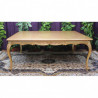 TABLE DE REUNION DE STYLE BAROQUE - Bois Feuille de Cuivre - 200x180 - SOLDE !Les MEUBLES DOBOIS vous propose cette magnifique et imposante TABLE DE STYLE LOUIS XV au prix promotionnel de 999€ TTC au lieu de 3 750€ TTC.Livraison possible sous condition de l’achat simultané d’un minimum de 10 chaises sur une même commande.Grâce à ses très grandes dimensions, cette TABLE DE STYLE LOUIS XV est particulièrement adaptée comme table de réunion, grande table de réception ou table familiale pour accueillir de nombreux convives.La structure, comprenant les pieds et la ceinture, est entièrement réalisée en bois de hêtre massif.Le plateau est fabriqué en bois semi massif.Dimensions : 200 × 180 cmCapacité : environ 12 à 15 convives