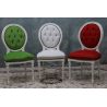 LOT 6 CHAISES MEDAILLON DE STYLE INDUS