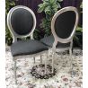 LOT 6 CHAISES MÉDAILLON - Simili cuir M1 NON FEU