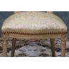 LOT 6 CHAISES MEDAILLON - Or blanc Tissu crème et or - "PROMO -20%"Lot 6 chaises Médaillon en stock au prix de 199€ TTC unitaire au lieu de 249€ TTC. Fabrication en bois de hêtre 100 % massif. Garniture de tapissier avec sangles, crin et ressorts. Chaises très confortables, adaptées aux gabarits grands et/ou forts, avec une hauteur d’assise de 50 cm et une hauteur totale de 101 cm.