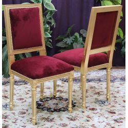 LOT 6 CHAISES JACOB - FABRICATION SUR MESURE 