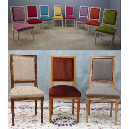 LOT 6 CHAISES JACOB - FABRICATION SUR MESURE 