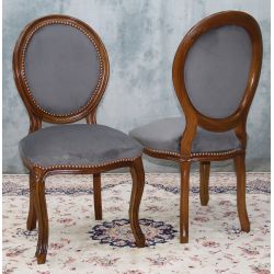 FABRICATION D'UN LOT DE CHAISES CABRIOLET COURONNE SUR MESURE 