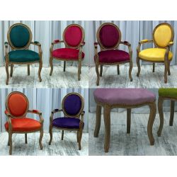 FABRICATION D'UN LOT DE CHAISES CABRIOLET COURONNE SUR MESURE 