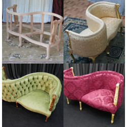 Fauteuil Confident 2 places de Style Louis XV