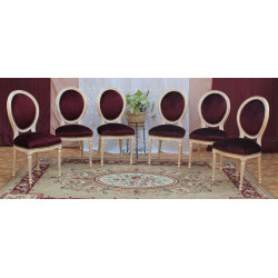 LOT 6 CHAISES MEDAILLON