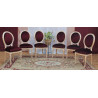 LOT 6 CHAISES MEDAILLON