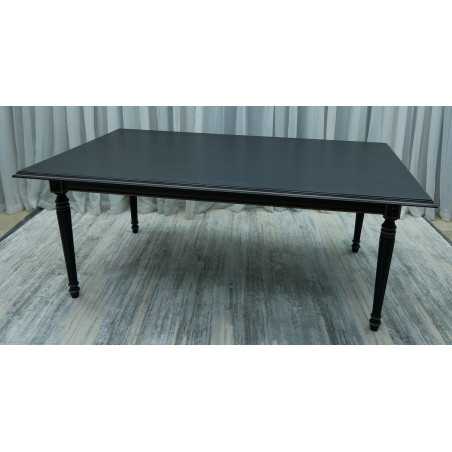 TABLE REPAS DE STYLE LOUIS XVI - PLATEAU MARQUETERIE - 200x120cm - PROMO EN STOCK