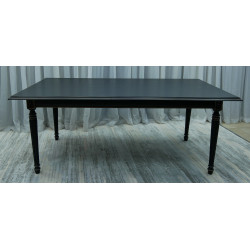 TABLE REPAS DE STYLE LOUIS XVI - PLATEAU MARQUETERIE - 200x120cm - PROMO EN STOCK
