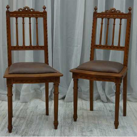 LOT 6 CHAISES DE STYLE LOUIS XVI LOT 6 CHAISES DE STYLE LOUIS XVI