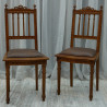 LOT 6 CHAISES DE STYLE LOUIS XVI