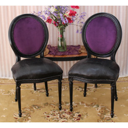 LOT 8 CHAISES MEDAILLON