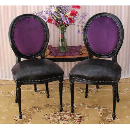 LOT 8 CHAISES MEDAILLON LOT 8 CHAISES MEDAILLON