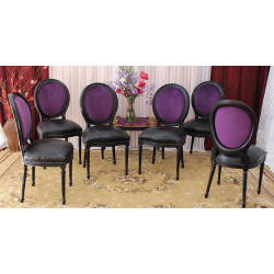 LOT 8 CHAISES MEDAILLON