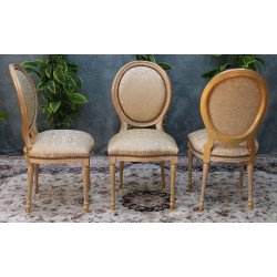 LOT 8 CHAISES MEDAILLON
