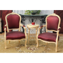 Lot 2 petits Fauteuils Cabriolet Style Louis XV