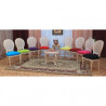 LOT 6 CHAISES MEDAILLON DOSSIER CANNÉ - Or Blanc - Multicolores - "PROMO -20%"Lot 6 chaises Médaillon en stock au prix de 199€ TTC unitaire au lieu de 249€ TTC. Fabrication en bois de hêtre 100 % massif. Garniture de tapissier avec sangles, crin et ressorts. Chaises très confortables, adaptées aux gabarits grands et/ou forts, avec une hauteur d’assise de 50 cm et une hauteur totale de 101 cm.