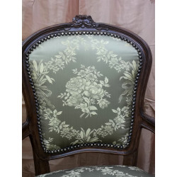 Lot de 2 Fauteuils Cabriolet de Style Louis XV
