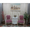 Lot de 2 Fauteuils Cabriolet de Style Louis XV