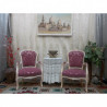 Lot de 2 Fauteuils Cabriolet de Style Louis XV