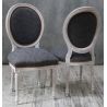 LOT 6 À 38 CHAISES MÉDAILLON EN STOCK - Bois cérusé blanc et tissu en Alcantara grisLot de 6 à 38 chaises Médaillon Louis XVI disponibles en stock au prix de 199€ l’unité au lieu de 249€, dans la limite des stocks disponibles.Ces chaises Médaillon sont fabriquées en hêtre 100% massif avec une finition bois cérusé blanc. La structure est renforcée pour une utilisation quotidienne ou intensive, aussi bien chez les particuliers que dans les restaurants, hôtels, cafés, salles de réception et autres établissements professionnels.L’assise et le dossier sont garnis d’un tissu Alcantara gris. La fabrication en bois massif, la structure renforcée et la garniture adaptée permettent un usage régulier et professionnel.Caractéristiques :− Style : Louis XVI / Chaise Médaillon− Structure : hêtre 100% massif− Fabrication : structure renforcée− Utilisation : particuliers et professionnels− Usage : quotidien ou intensif− Revêtement : tissu Alcantara gris− Finition du bois : cérusé blanc− Hauteur d’assise : 48/50 cm− Hauteur totale : 100/101 cm− Largeur : 48/50 cm− Minimum de commande : 6 chaises− Après épuisement du stock : disponible sur commande à 249€ l’unité