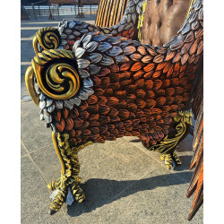 FAUTEUIL TRÔNE "AIGLE ROYAL" DE STYLE BAROQUE - ÉDITION LIMITÉE