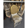 LOT DE 8 CHAISES MEDAILLON  - "Déstockage -50%"