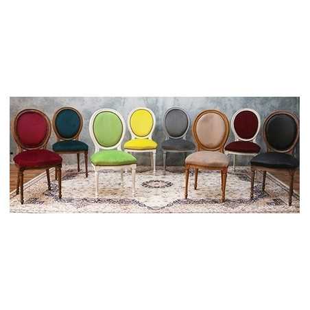 CHAISES MEDAILLON STYLE LOUIS XVI