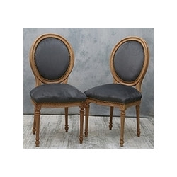 CHAISES MEDAILLON STYLE LOUIS XVI