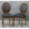CHAISES MEDAILLON STYLE LOUIS XVI