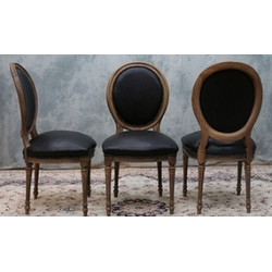 CHAISES MEDAILLON STYLE LOUIS XVI