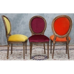 CHAISES MEDAILLON STYLE LOUIS XVI