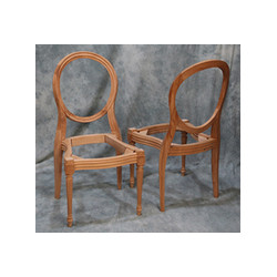 LOT CHAISES MEDAILLON EMPILABLES SUR MESURE