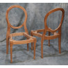 LOT CHAISES MEDAILLON EMPILABLES SUR MESURE