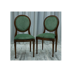 LOT CHAISES MEDAILLON EMPILABLES SUR MESURE