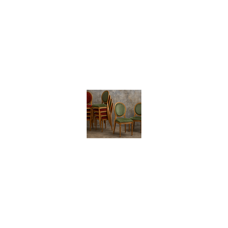 LOT CHAISES MEDAILLON EMPILABLES SUR MESURE