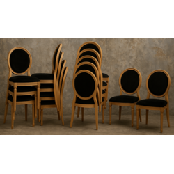 LOT 6 à 60 CHAISES CHAISE MEDAILLON EMPILABLES SUR MESURE