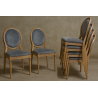 LOT CHAISES MEDAILLON EMPILABLES SUR MESURE