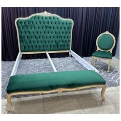 Lit Florentine Style Baroque - Fabrication sur Mesure - 160200cm