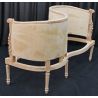 FABRICATION SUR MESURE FAUTEUILS CONFIDENT 2 PLACES DE STYLE BAROQUE, STYLE LOUIS XV ou LOUIS XVI
