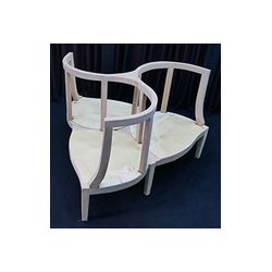 FAUTEUILS INDISCRET 3 PLACES DE STYLE BAROQUE, STYLE LOUIS XV ou LOUIS XVIFABRICATION SUR MESURE