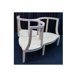 FAUTEUILS INDISCRET 3 PLACES DE STYLE BAROQUE, STYLE LOUIS XV ou LOUIS XVIFABRICATION SUR MESURE