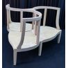 FAUTEUILS INDISCRET 3 PLACES DE STYLE BAROQUE, STYLE LOUIS XV ou LOUIS XVIFABRICATION SUR MESURE