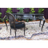 BUREAU DE STYLE LOUIS XV - BOIS LAQUE NOIR