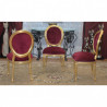 CHAISES MEDAILLON BAROQUE
