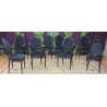 CHAISES MEDAILLON NOIR