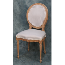 LOT 6 CARCASSES BRUT DE CHAISES MEDAILLON - Sans tissu avec garniture